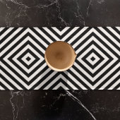 3D Vierkante Illusiepatroon Korte Tafelloper