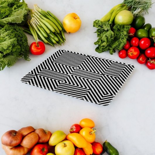 3D Vierkante Illusiepatroon Snijplank