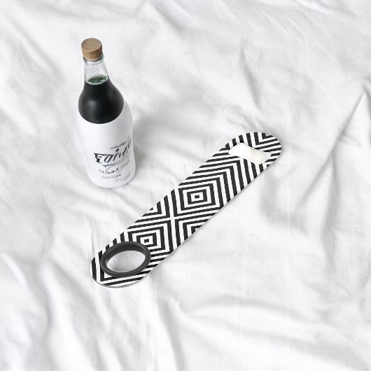 3D Vierkante Illusiepatroon Speed Flessenopener