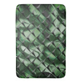 3D-vierkantjes mengen met donkergroen afbeelding a Badmat (Voorkant Verticaal)
