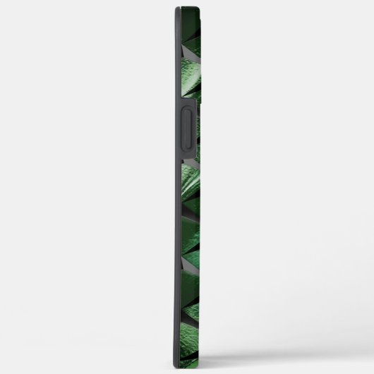 3D-vierkantjes mengen met donkergroen afbeelding a Case-Mate iPhone Case (Achterkant / Rechts)