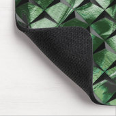 3D-vierkantjes mengen met donkergroen afbeelding a Muismat (Hoek)