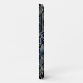 3D-vierkantjes mengen met donkergroen 'rookglas' Case-Mate iPhone Case (Achterkant/links)