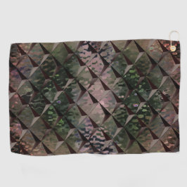 3D-vierkantjes mengen met gehamerd glas van achter Golfhanddoek