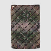 3D-vierkantjes mengen met gehamerd glas van achter Golfhanddoek (Voorkant)