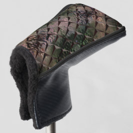 3D-vierkantjes mengen met gehamerd glas van achter Golfheadcover
