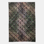 3D-vierkantjes mengen met gehamerd glas van achter Theedoek (Verticaal)