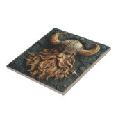 3D Viking Keramische Tegel Tegeltje (Zijkant)