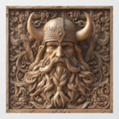 3D Viking Window Cling Raamsticker (Vel)