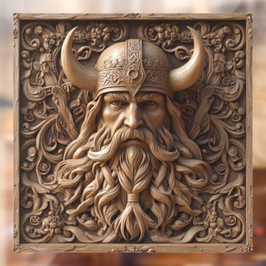 3D Viking Window Cling Raamsticker (Vel 2)
