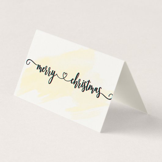 3D Visitekaartje voor kerstmis (Achterkant)