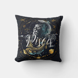 3d Vissen sterrenbeeld kaart Kussen