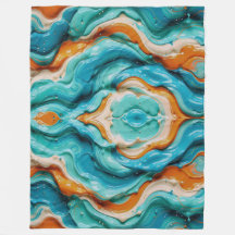 3D Vloeibare Draaiing Abstract Glas - Modern Psych