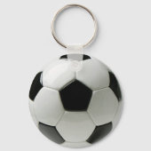 3D Voetbal Basic Button Sleutelhanger (Voorkant)