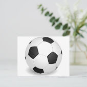 3D-Voetbal Briefkaart (Staand voorkant)