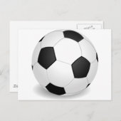 3D-Voetbal Briefkaart (Voorkant / Achterkant)