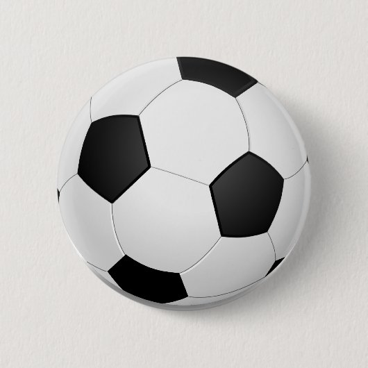 3D-Voetbal Ronde Button 5,7 Cm (Voorkant)