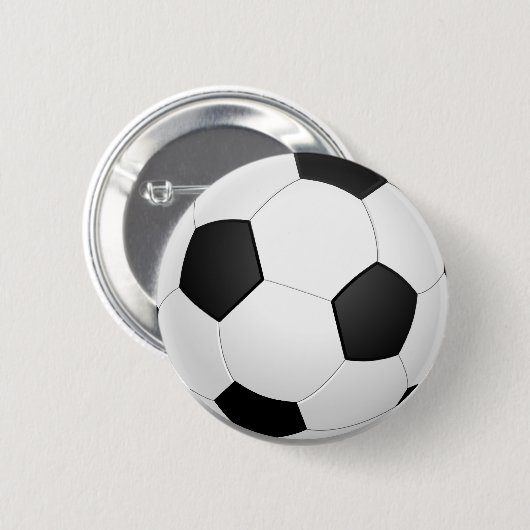 3D-Voetbal Ronde Button 5,7 Cm (Voorkant /achterkant)