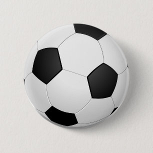 3D-Voetbal Ronde Button 5,7 Cm