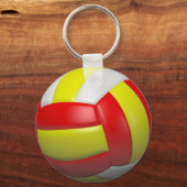 3D volleybalbal Sleutelhanger (Voorkant)