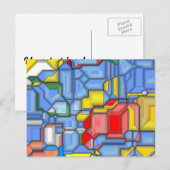 3D-vormen Briefkaart (Voorkant / Achterkant)