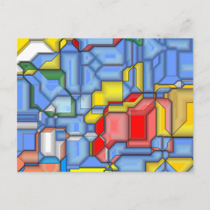 3D-vormen Briefkaart