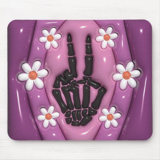 3D vrede en liefde Muismat (Voorkant)