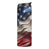 3d VS Amerikaanse vlag golf Thermosbeker (Gedraaid links)