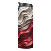 3d VS Amerikaanse vlag golf Thermosbeker (Geroteerd rechts)