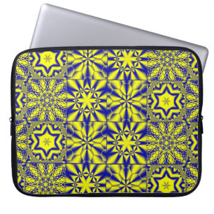 3D-wandbekleding, oude tegel mozaïek in oost-Tegel Laptop Sleeve