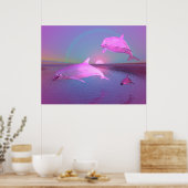 3D waterstoffige waterscène Poster (Keuken)