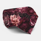 3D weelderige pioen bloeit Stropdas (Opgerold)