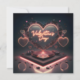 3D-weergave met tekst Prettige Valentijnsdag Feestdagenkaart