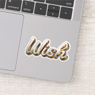 3D wens sticker