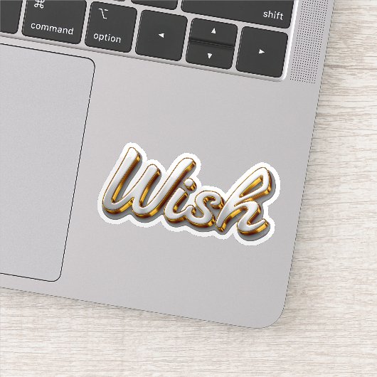 3D wens sticker (Detail)