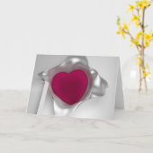 3D Wenskaart van het Hart Kaart (Gele Bloem)