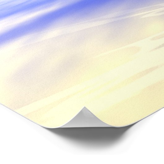 3D Wereldbol 13 Poster (Hoek)