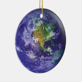 3D Wereldbol Earth Day Keramisch Ornament (Rechts)