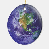 3D Wereldbol Earth Day Keramisch Ornament (Links)