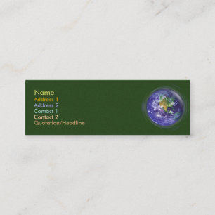 3D Wereldbol Earth Day Mini Visitekaartje