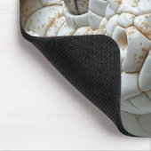 3D White King Cobra Snake Portret Muismat (Hoek)