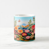 3D Wild Flowers ontwerp Koffiemok (Center)