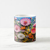 3D Wild Flowers ontwerp Koffiemok (Center)