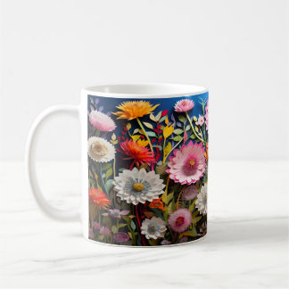 3D Wild Flowers ontwerp Koffiemok