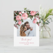 3D Wilde Bloemen Rozen Bedankkaart (Staand voorkant)