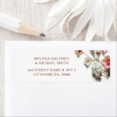 3D Wilde Bloemen |  Trouwen Etiket (Insitu)