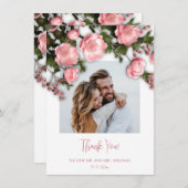 3D Wildflowers Roses Bedankkaart (Voorkant / Achterkant)