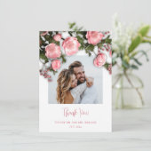 3D Wildflowers Roses Bedankkaart (Staand voorkant)