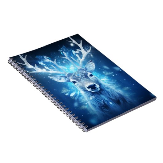 3D Winter Herten Notitieboek (Rechterzijde)