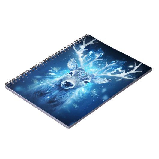 3D Winter Herten Notitieboek (Linkerzijde)